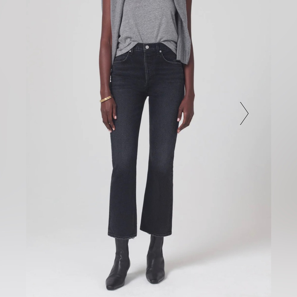 Maternity Isola Mid Rise Cropped Boot by Citizens of Humanity